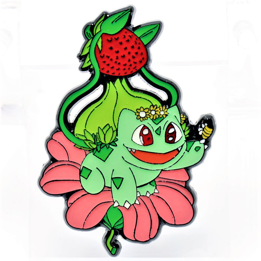 Pokemon Bulbasaur Cute Strawberry Embroidered Iron On Patch